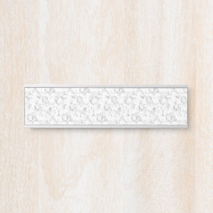 Minimalistisches Rückkehr-zur-Schule-Namensdesign Türschild