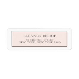 Minimalistisches Rücksendekennzeichen für Farbbloc