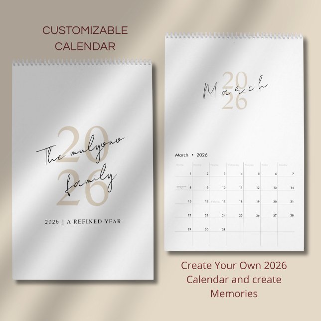 Minimalistisches sauberes Design Kalender (Von Creator hochgeladen)