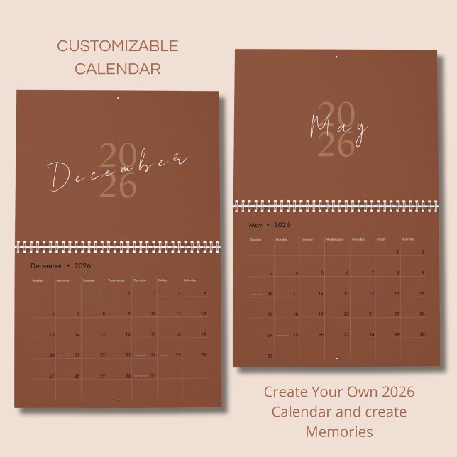 Minimalistisches sauberes Design Kalender (Von Creator hochgeladen)