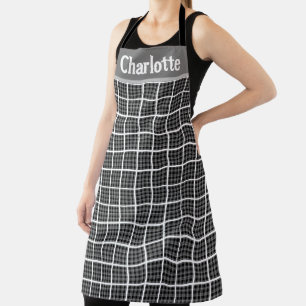 Minimalistisches Schachbrett Karo Design Personali Schürze