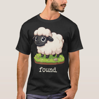 Minimalistisches Schaf Christlicher Psalm 23 Lamm T-Shirt