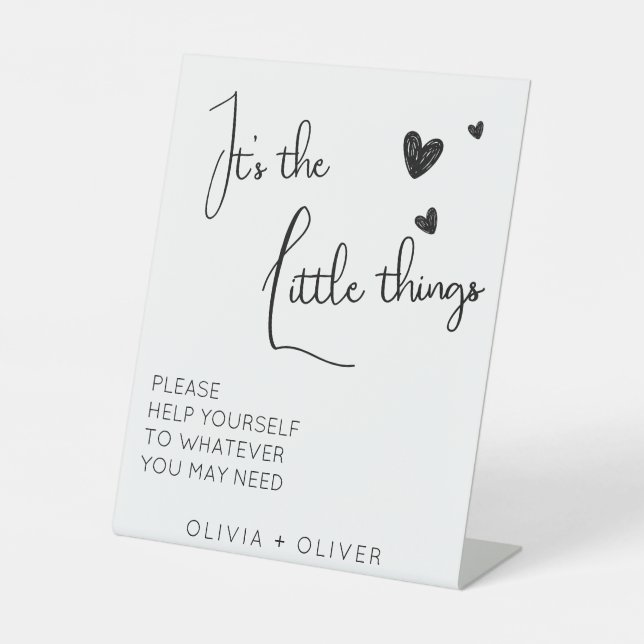 Minimalistisches Schild für den Eheraum (Vorderseite)