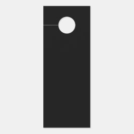 Minimalistisches Schild mit schwarzen Hängern