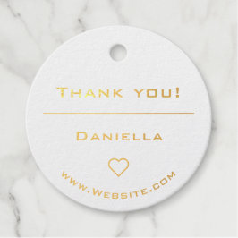 Minimalistisches Schlichtes Design Herzlichen Dank Geschenkanhänger