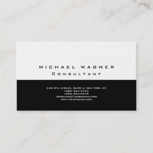 Minimalistisches schlichtes einfaches visitenkarte