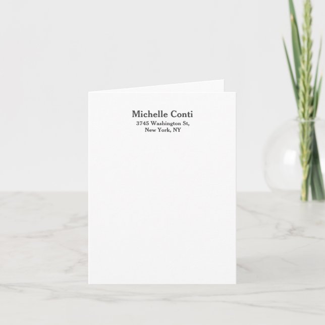 Minimalistisches Schlichtes Elegantes Modernes (Vorderseite)