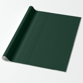 Minimalistisches Schlichtes Kieferngrünpapier Geschenkpapier