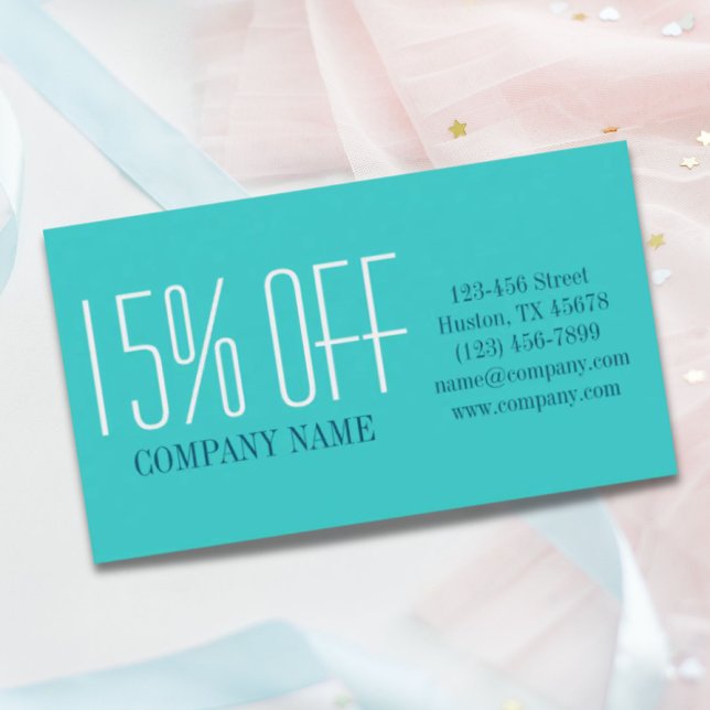 Minimalistisches Schönheitscreme Künstler Haarsalo Visitenkarte (Minimalist beauty makeup artist hair salon teal business card)