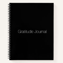 Minimalistisches Schwarz, elegant Notizbuch