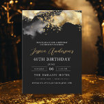 Minimalistisches Schwarz-Gold-Script 40. Geburtsta Einladung<br><div class="desc">Feiern Sie 40 Stile mit einer Minimalistischen Script Black and Gold Geburtstagseinladung! Mit schlichten Schwarz- und Goldakzenten, eleganter Schriftzeichen und einem sauberen, modernen Design Set diese Einladung den Ton für ein anspruchsvolles Fest. Es ist perfekt für jeden Ort, von schicken Salons bis hin zu intimen Ansammlungen, und verbindet zeitlose Eleganz...</div>