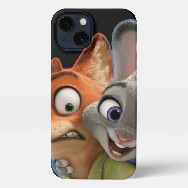 Minimalistisches Schwarz-Weiß-Abstraktes iPhone 13 iPhone Hülle (Rückseite)