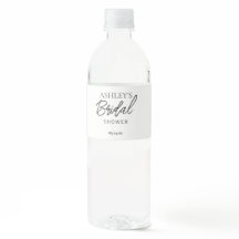 Minimalistisches Schwarz-Weiß-Braun-Wasser-Flasche