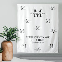 Minimalistisches Schwarz-Weiß-Business-Event für M
