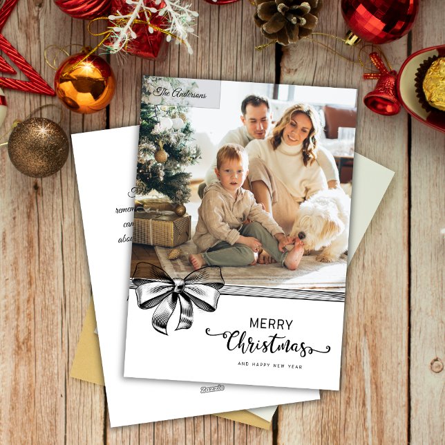 Minimalistisches Schwarz-Weiß-Foto Weihnachten (Von Creator hochgeladen)