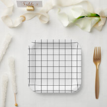 Minimalistisches Schwarz-Weiß-Gitter