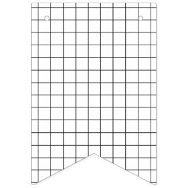 Minimalistisches Schwarz-Weiß-Gitter Wimpelkette