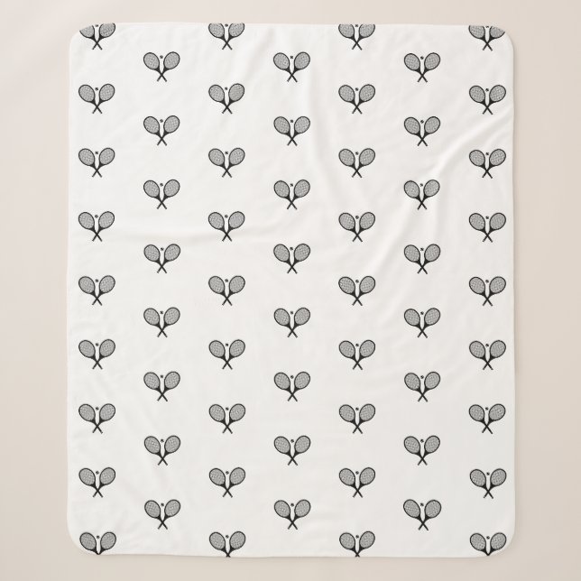 Minimalistisches Schwarz-Weiß-Paradies für Kletter Sherpadecke (Vorderseite)