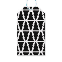 Minimalistisches Schwarz & Weiß Weihnachtsbaummust