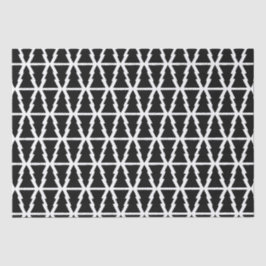 Minimalistisches Schwarz & Weiß Weihnachtsbaummust Seidenpapier