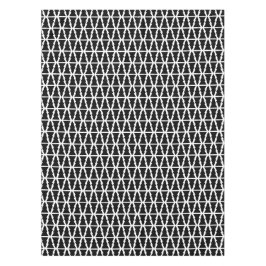 Minimalistisches Schwarz & Weiß Weihnachtsbaummust Tischdecke