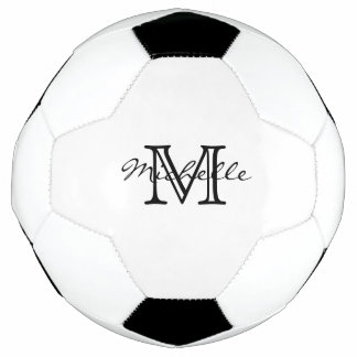 Minimalistisches Schwarz-weißes modernes, elegante Fußball