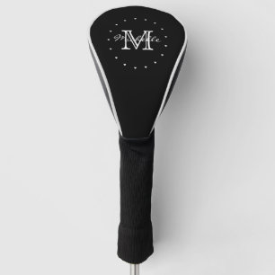 Minimalistisches Schwarz-weißes modernes elegante Golf Headcover
