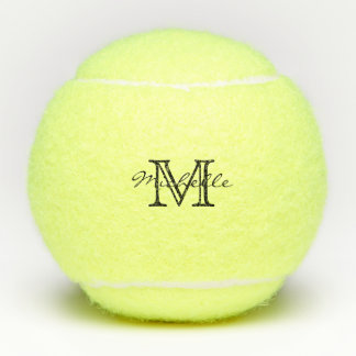 Minimalistisches Schwarz-weißes modernes, elegante Tennisbälle