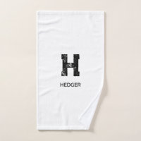 MINIMALISTISCHES SCHWARZES EIN-BUCHSTABEN-MONOGRAM
