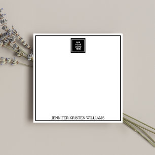 Minimalistisches Schwarzes Geschäft-Logo Personali Mitteilungskarte