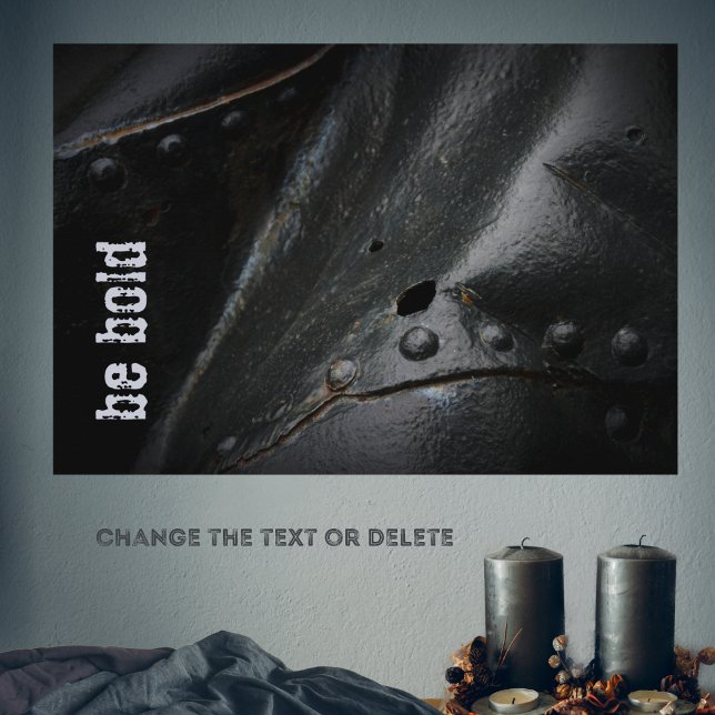 Minimalistisches schwarzes Metall im Loft-Stil Poster (Von Creator hochgeladen)