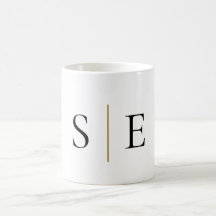 Minimalistisches Schwarzes Monogramm