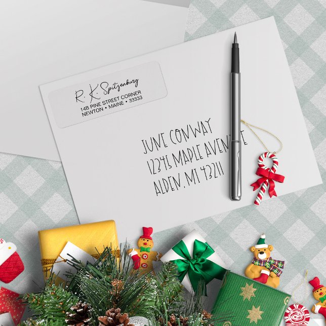 Minimalistisches Schwarzes Skriptaufkleber (Von Creator hochgeladen)