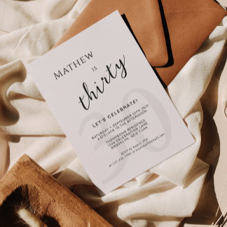 Minimalistisches Schwarzes Zeitalter Overlay-Skrip Einladung