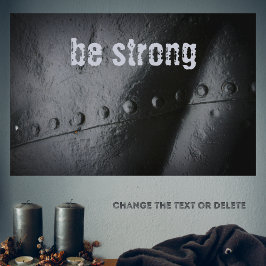 Minimalistisches Schwarzmetall Poster