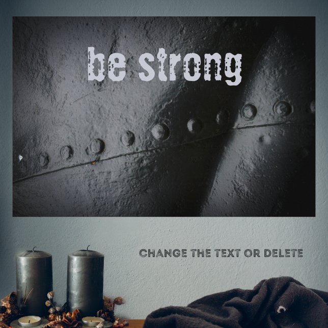 Minimalistisches Schwarzmetall Poster (Von Creator hochgeladen)