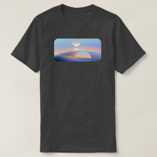 Minimalistisches Science-Fiction-Wüsten-Grafik-T-S T-Shirt