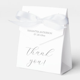 Minimalistisches Script Baby Dusche Vielen Dank Geschenkschachtel