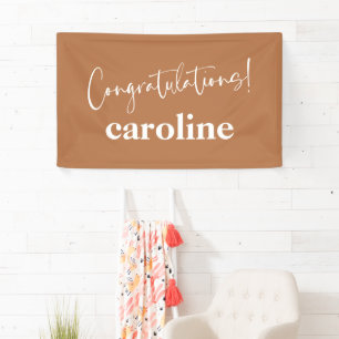 Minimalistisches Script Custom Congratulation Terr Banner