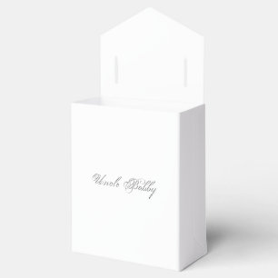 Minimalistisches Script Lovely 3d Monogram Geschenkschachtel