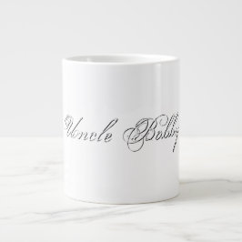 Minimalistisches Script Lovely 3d Monogram Jumbo-Tasse