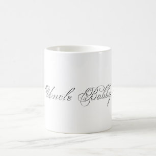 Minimalistisches Script Lovely 3d Monogram Kaffeetasse