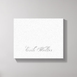 Minimalistisches Script Lovely 3d Monogram Leinwanddruck