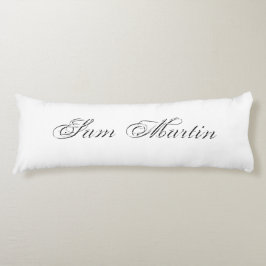 Minimalistisches Script Lovely 3d Monogram Seitenschläferkissen