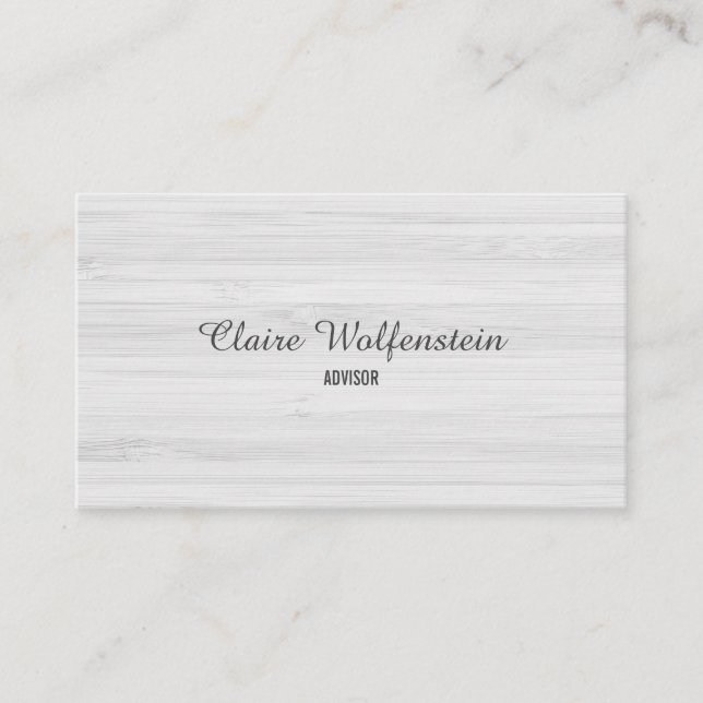Minimalistisches Shabby Chic Beruflich Visitenkarte (Vorderseite)