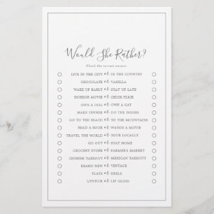 Minimalistisches Silber würde sie eher spielen Flyer