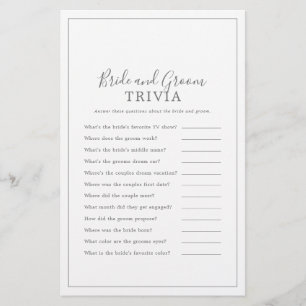 Minimalistisches Silberbrillen- und Gräuel-Trivial Flyer