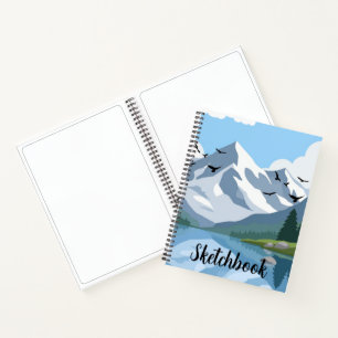 Minimalistisches Skizzenbuch Notizbuch