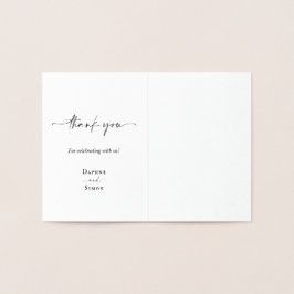 Minimalistisches Skript ELLE Foil Folienkarte