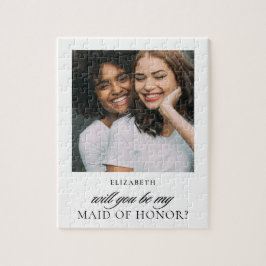 Minimalistisches Skript Foto Bridesmaid Vorschlag